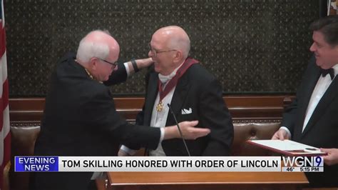 Tom Skilling honored with Order of Lincoln